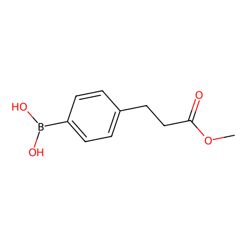 4-(2-Methoxycarbonylethyl)benzeneboronic acid structure