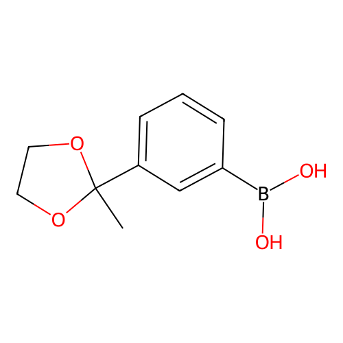 3-(2-Methyl-1,3-dioxolan-2-yl)phenylboronic acid structure