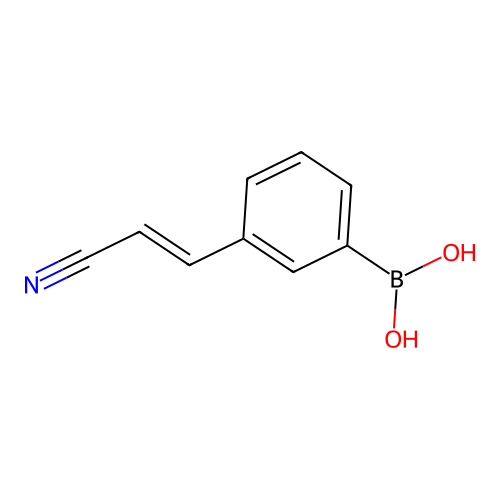 3-(3-Boronophenyl)acrylonitrile structure