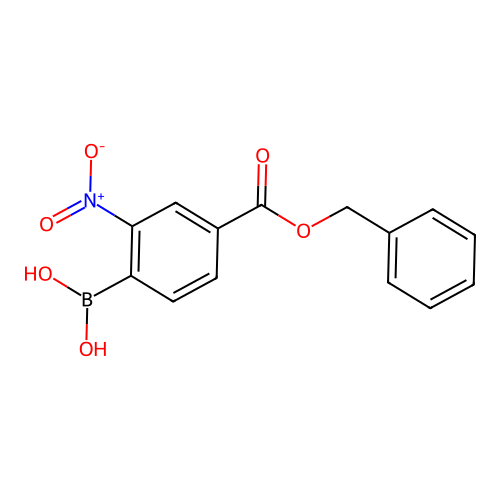 (4-((Benzyloxy)carbonyl)-2-nitrophenyl)boronic acid structure