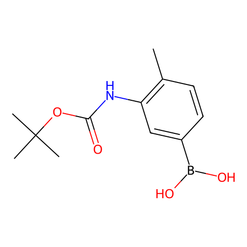 (3-Boc-amino-4-methylphenyl)boronic acid structure