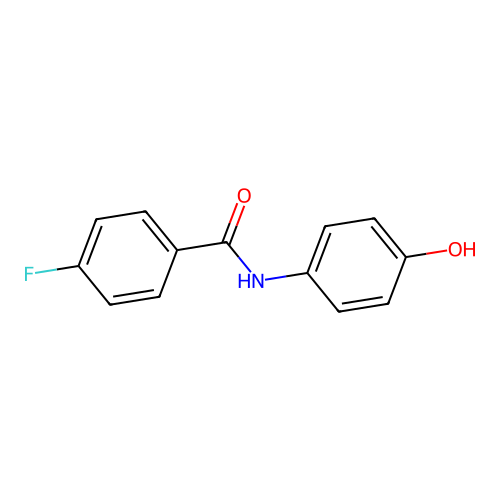 4-fluoro-N-(4-hydroxyphenyl)benzamide structure