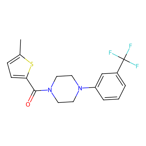 (5-Methylthiophen-2-yl){4-[3-(trifluoromethyl)phenyl]piperazin-1-yl}methanone structure