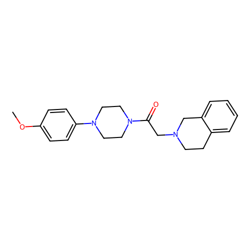 2-(3,4-dihydroisoquinolin-2(1H)-yl)-1-[4-(4-methoxyphenyl)piperazin-1-yl]ethanone structure