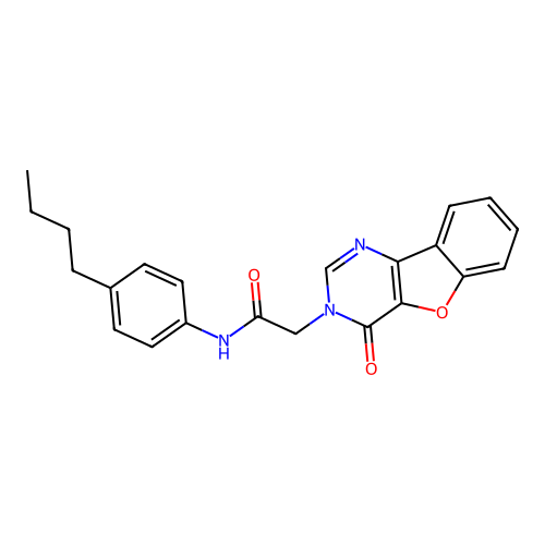N-(4-butylphenyl)-2-(4-oxobenzofuro[3,2-d]pyrimidin-3(4H)-yl)acetamide structure