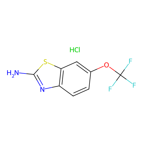 Riluzole hydrochloride structure