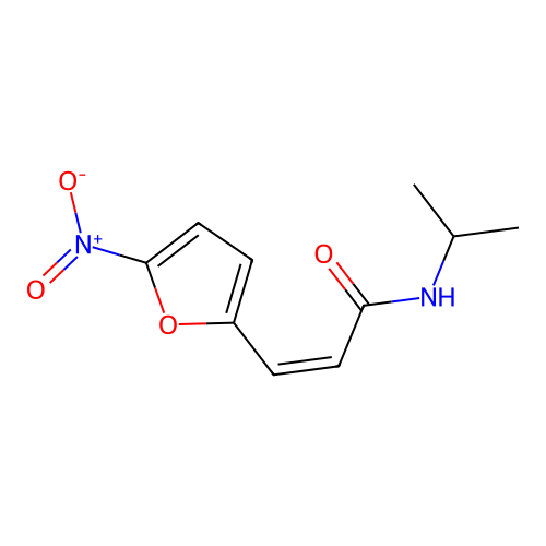 2-Propenamide, N-(1-methylethyl)-3-(5-nitro-2-furanyl)-, (Z)- structure