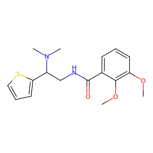 N-(2-(dimethylamino)-2-(thiophen-2-yl)ethyl)-2,3-dimethoxybenzamide structure