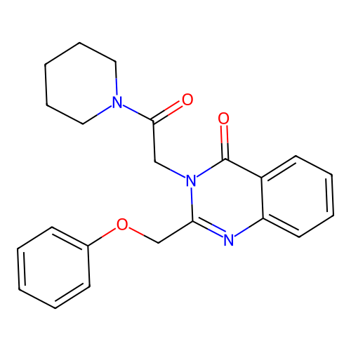 Piperidine, 1-((4-oxo-2-(phenoxymethyl)-3(4H)-quinazolinyl)acetyl)- structure