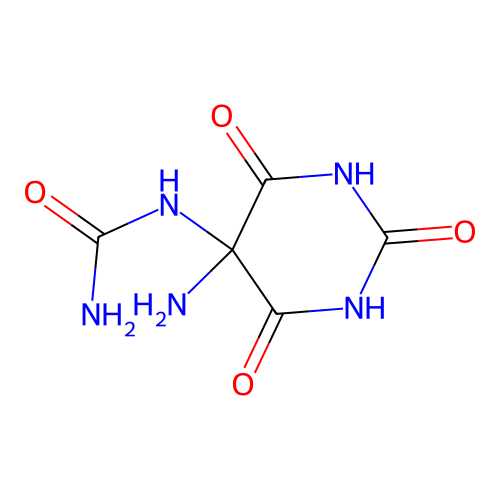 N-(5-Amino-2,4,6-trioxohexahydropyrimidin-5-yl)urea structure