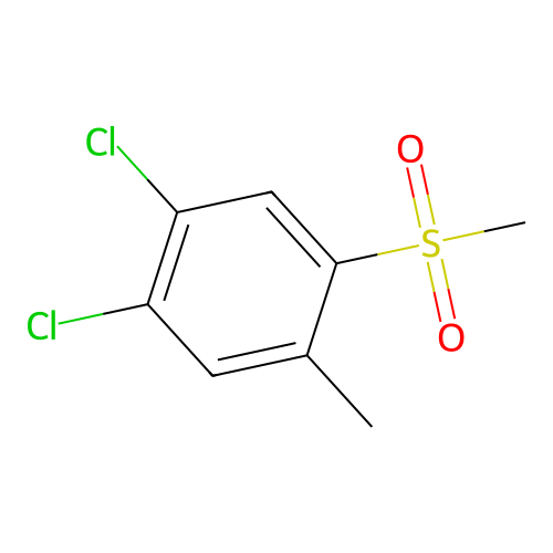 1,2-Dichloro-4-methyl-5-(methylsulfonyl)benzene structure