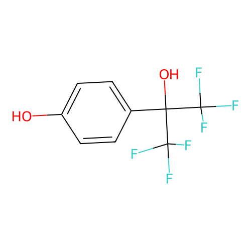 4-Hydroxy-alpha,alpha-bis(trifluoromethyl)benzenemethanol structure