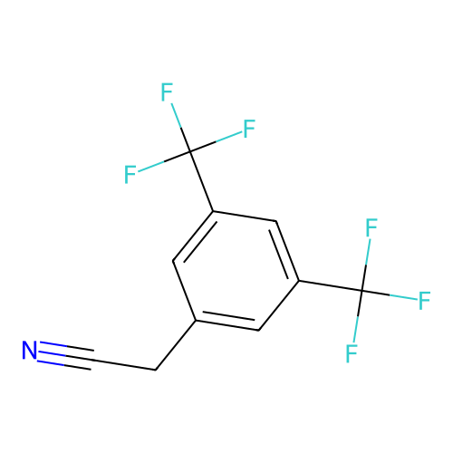 (3,5-Bis(trifluoromethyl)phenyl)acetonitrile structure