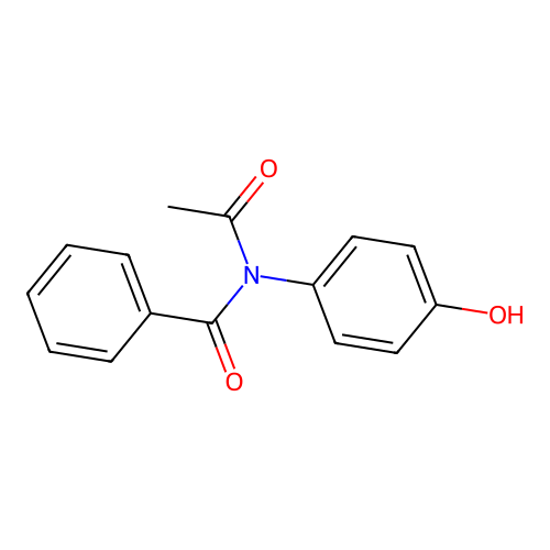 N-Acetyl-N-(4-hydroxyphenyl)benzamide structure