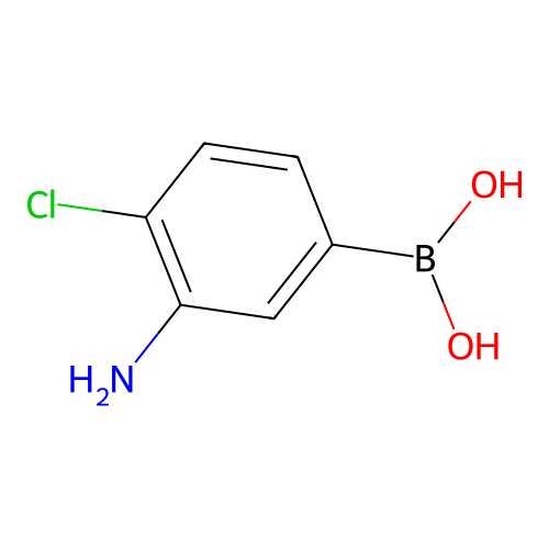 3-Amino-4-chlorophenylboronic acid structure