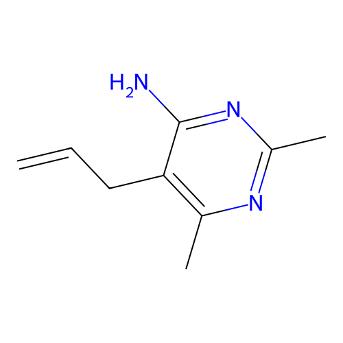 2,6-二甲基-5-(prop-2-en-1-基)嘧啶-4-胺 structure