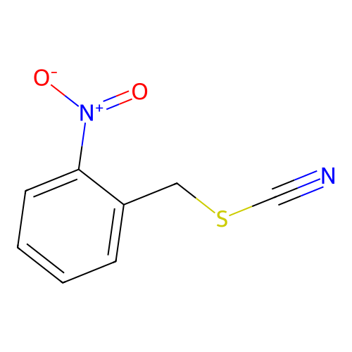 Thiocyanic acid, (2-nitrophenyl)methyl ester structure