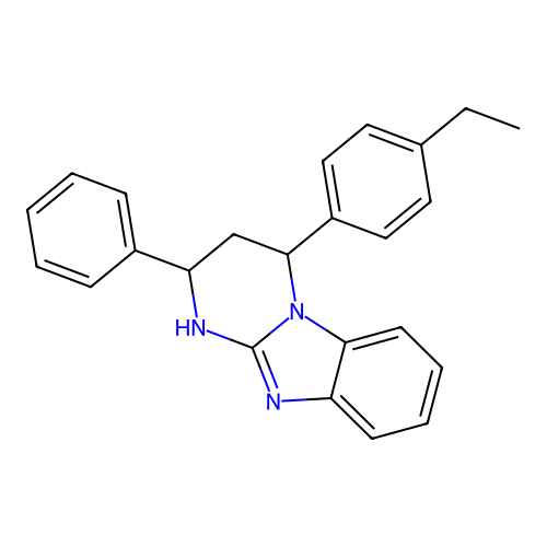 4-(4-Ethylphenyl)-2-phenyl-1,2,3,4-tetrahydropyrimido[1,2-a]benzimidazole structure