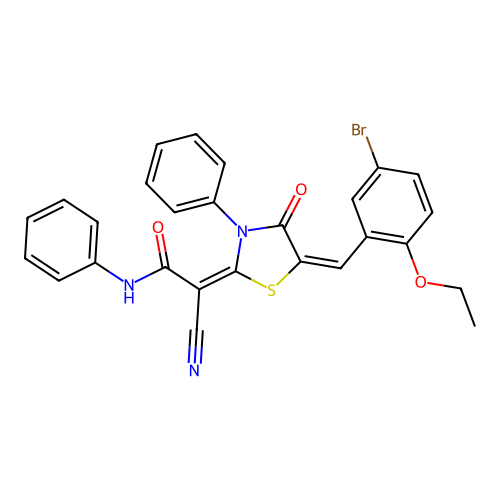 C27H20BrN3O3S structure