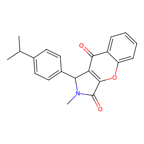 1-(4-Isopropylphenyl)-2-methyl-1,2-dihydrochromeno[2,3-c]pyrrole-3,9-dione structure
