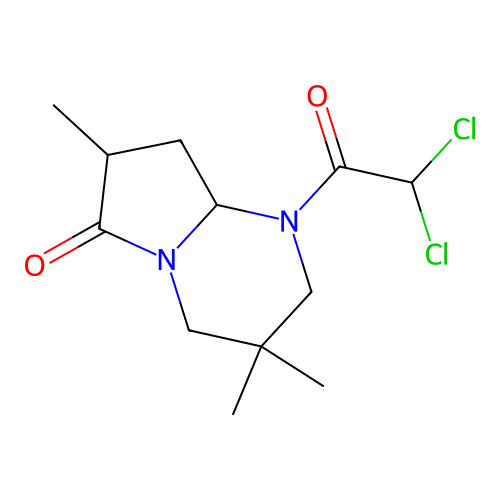1-(2,2-Dichloroacetyl)-3,3,7-trimethylhexahydropyrrolo[1,2-a]pyrimidin-6(2H)-one structure