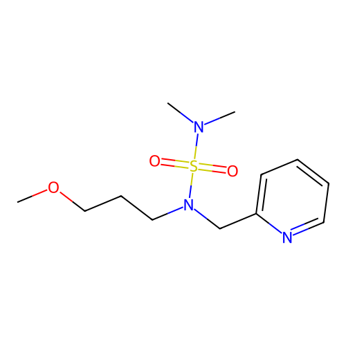 N-(dimethylsulfamoyl)-3-methoxy-N-(pyridin-2-ylmethyl)propan-1-amine structure
