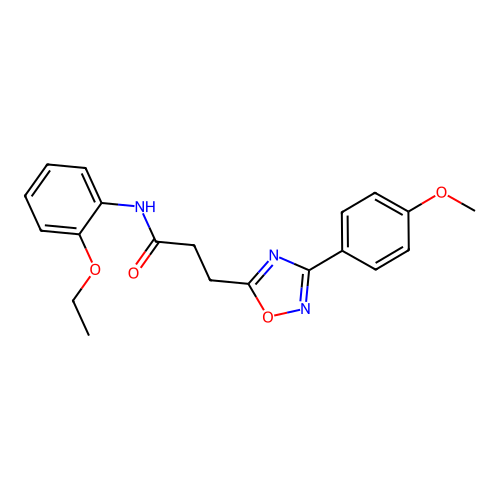 N-(2-ethoxyphenyl)-3-[3-(4-methoxyphenyl)-1,2,4-oxadiazol-5-yl]propanamide structure