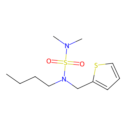 [Butyl(thiophen-2-ylmethyl)sulfamoyl]dimethylamine structure