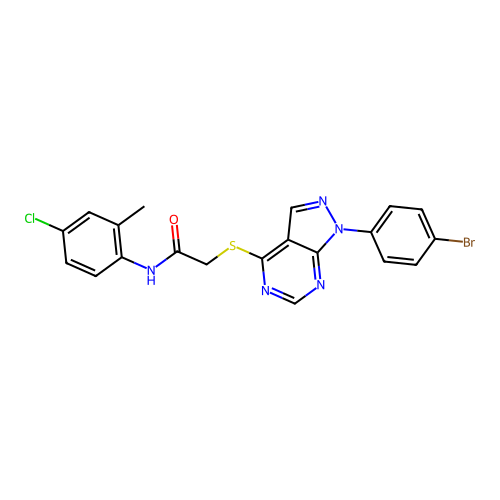 C20H15BrClN5OS structure
