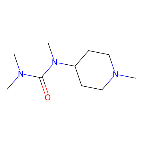 1,3,3-Trimethyl-1-(1-methylpiperidin-4-yl)urea structure