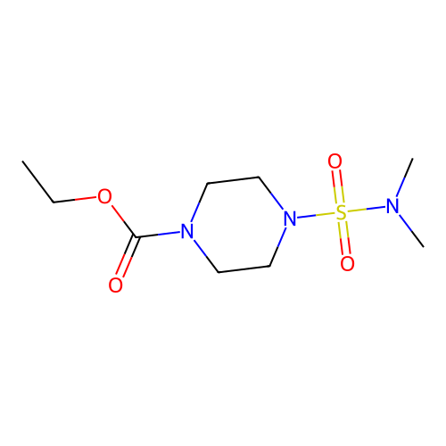 Ethyl 4-(dimethylsulfamoyl)piperazine-1-carboxylate structure