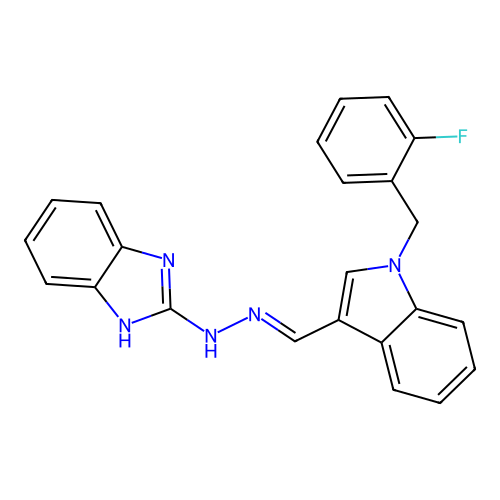 C23H18FN5 structure