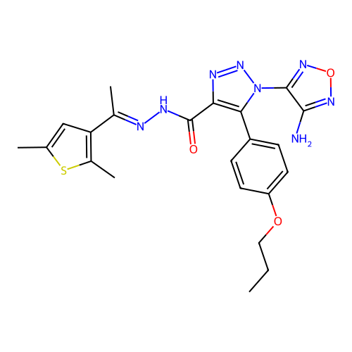 C22H24N8O3S structure