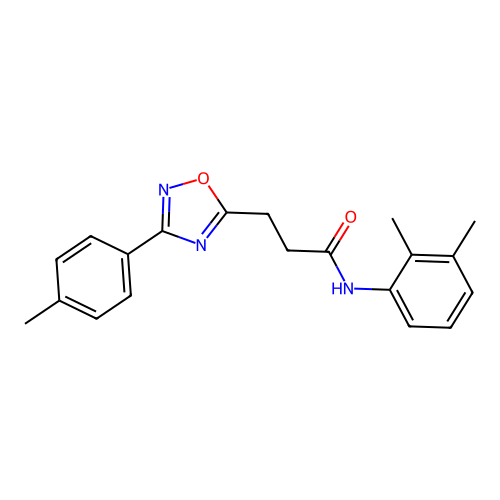 N-(2,3-dimethylphenyl)-3-[3-(4-methylphenyl)-1,2,4-oxadiazol-5-yl]propanamide structure