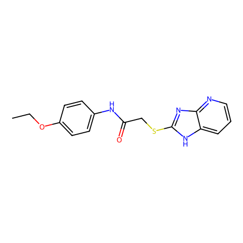 N-(4-Ethoxyphenyl)-2-{3H-imidazo[4,5-B]pyridin-2-ylsulfanyl}acetamide structure