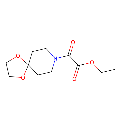 Ethyl 1,4-dioxa-8-azaspiro[4.5]dec-8-yl(oxo)acetate structure