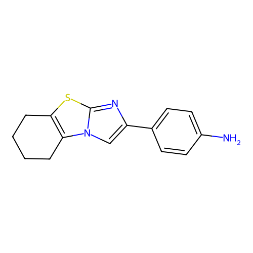 4-(5,6,7,8-Tetrahydroimidazo[2,1-b][1,3]benzothiazol-2-yl)aniline structure