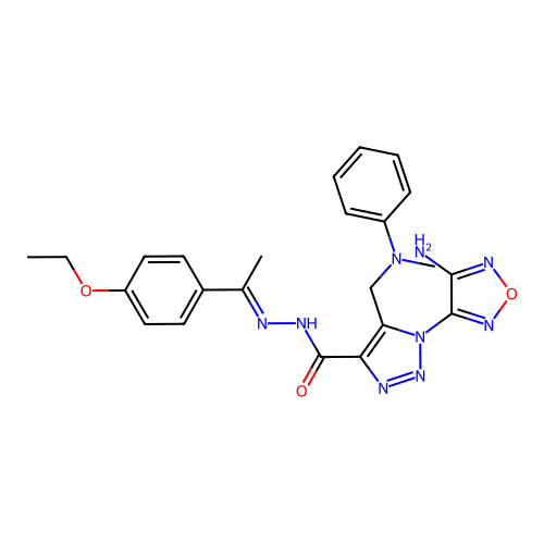 C23H25N9O3 structure