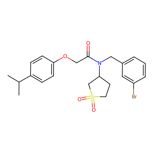 C22H26BrNO4S structure