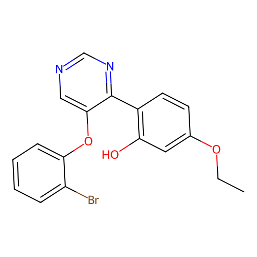 2-[5-(2-Bromophenoxy)pyrimidin-4-yl]-5-ethoxyphenol structure