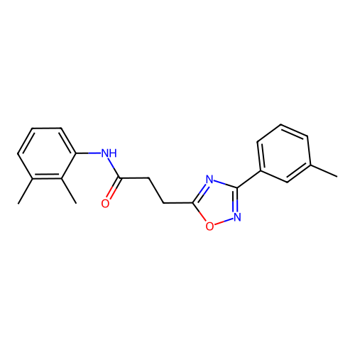 N-(2,3-dimethylphenyl)-3-[3-(3-methylphenyl)-1,2,4-oxadiazol-5-yl]propanamide structure