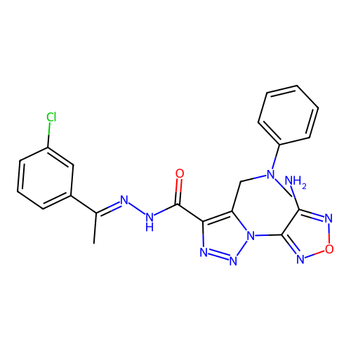 C21H20ClN9O2 structure