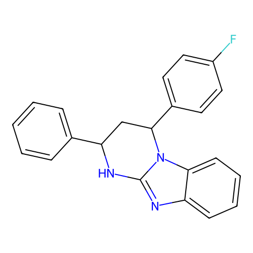 4-(4-Fluorophenyl)-2-phenyl-1,2,3,4-tetrahydropyrimido[1,2-a]benzimidazole structure