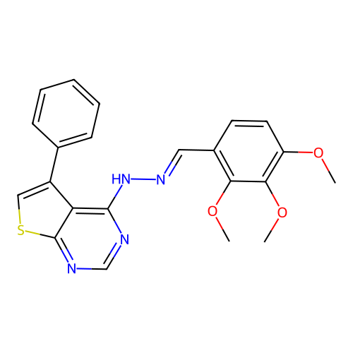 C22H20N4O3S structure
