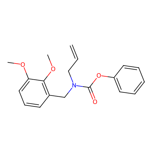 phenyl N-[(2,3-dimethoxyphenyl)methyl]-N-prop-2-enylcarbamate structure