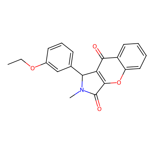 1-(3-Ethoxyphenyl)-2-methyl-1,2-dihydrochromeno[2,3-c]pyrrole-3,9-dione structure