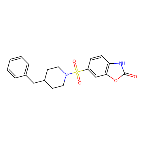 6-(4-Benzyl-piperidine-1-sulfonyl)-3H-benzooxazol-2-one structure