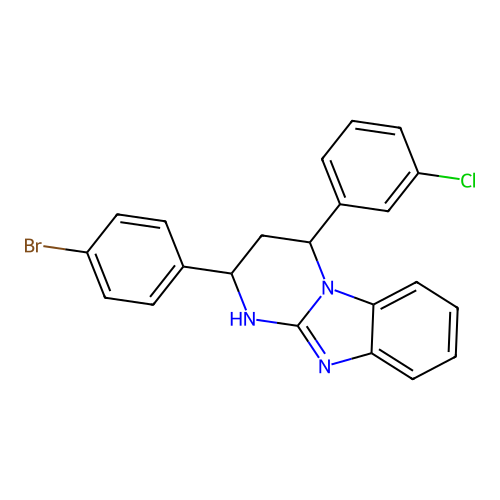 C22H17BrClN3 structure