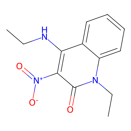 1-Ethyl-4-(ethylamino)-3-nitroquinolin-2-one structure