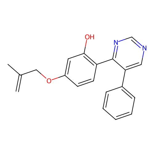 5-((2-Methylallyl)oxy)-2-(5-phenylpyrimidin-4-yl)phenol structure